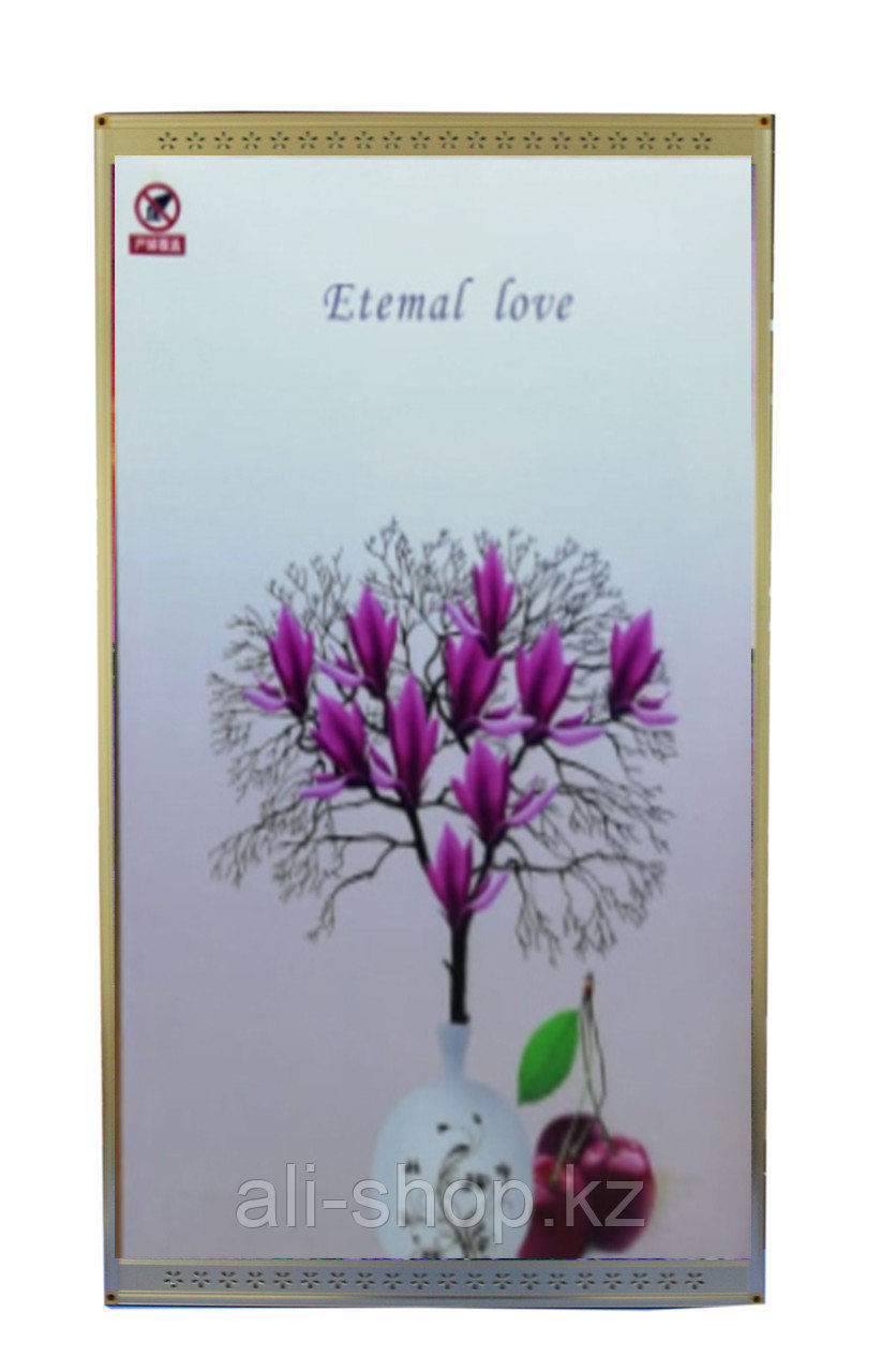 Инфракрасный электрообогреватель-картина "Фиолетовый цветок", 500 ват, 105*59 см - фото 1 - id-p113458273