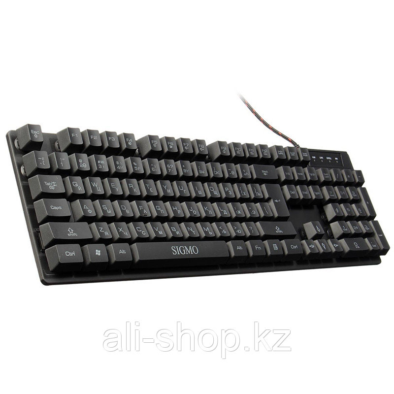 Клавиатура "SIGMO Desktop Professional Gaming Multimedia Keyboard,STunning LED Light design" - фото 1 - id-p113459902