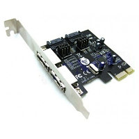 Контроллер "PCIe Controller VIA SATA 3.0V 2 Port +2 Port ESATA кор-100шт"