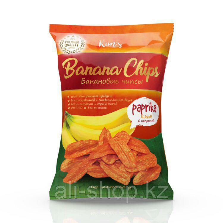 Банановые чипсы "Paprika", 50 гр - фото 1 - id-p113460130