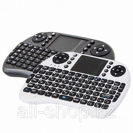I8 - беспроводная мини клавиатура с тачпадом, черная - фото 5 - id-p113461802