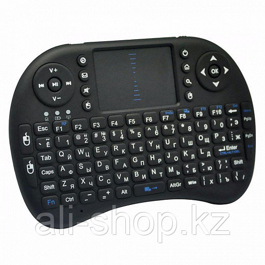 I8 - беспроводная мини клавиатура с тачпадом, черная - фото 6 - id-p113461802