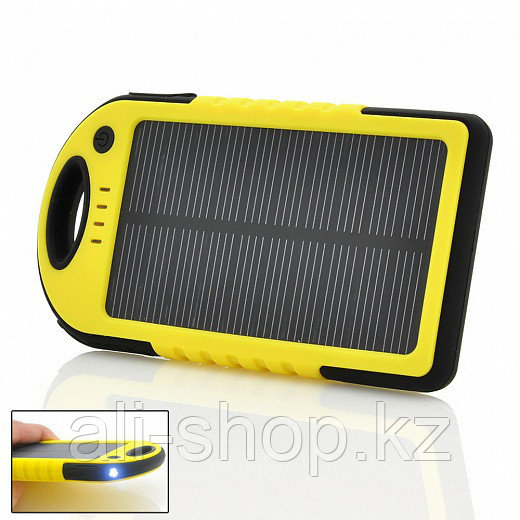 Аккумулятор на солнечной батарее Solar Power Bank 5000 mAh - фото 4 - id-p113461831