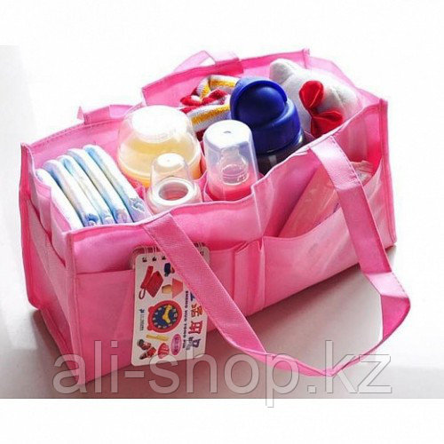 Вместительная сумка супер-мамы Mummy Bag, розовая - фото 3 - id-p113461932