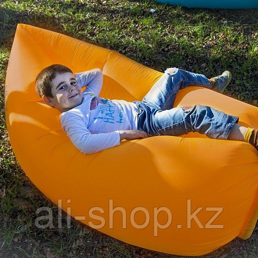 Надувной диван, оранжевый - фото 1 - id-p113462260