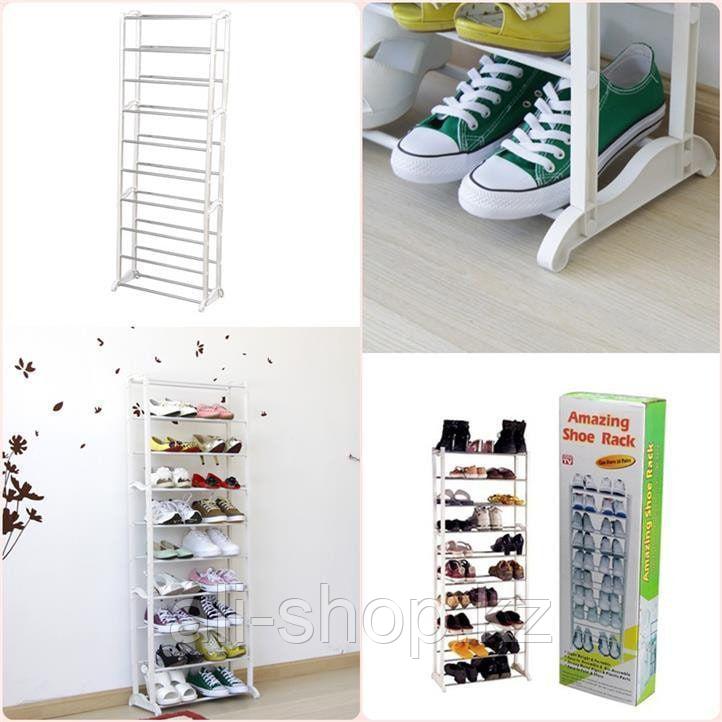 Органайзер-стойка для обуви Amazing Shoe Rack (Эмейзинь Шу Рэк), 10 полок - фото 2 - id-p113462369