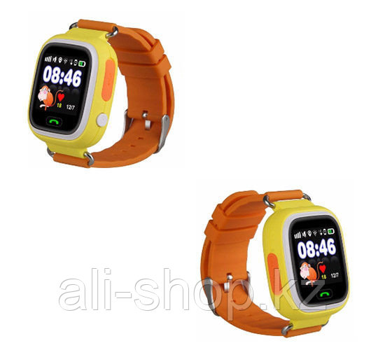 Smart Baby Watch Q80 (Смат Бэйби Воч) - умные детские часы с GPS и Wi-Fi, оранжевые - фото 3 - id-p113462975