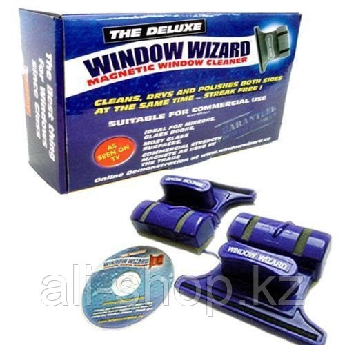 Магнитная щетка для мытья окон с двух сторон Window Wizard - фото 4 - id-p113463077