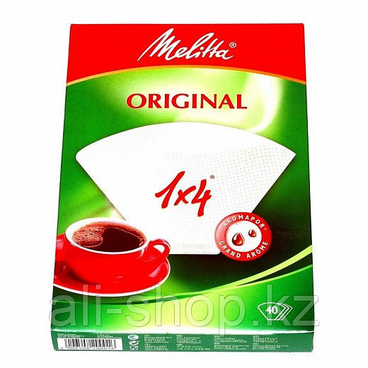Фильтры бумажные для заваривания кофе Melitta белого цвета 1:4 - фото 1 - id-p113463158