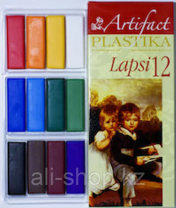 Пластика - полимерная глина набор LAPSI 12 классических цветов, 240г - фото 1 - id-p113463542