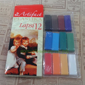 Пластика - полимерная глина набор LAPSI 12 классических цветов, 240г - фото 6 - id-p113463542