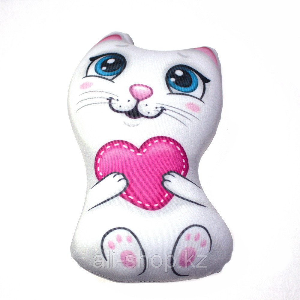 Мягкая игрушка-антистресс - Кошечка с сердечком - фото 4 - id-p113463554