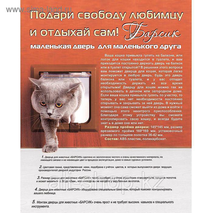 Дверь для кошки - Барсик, миланский орех - фото 5 - id-p113463603