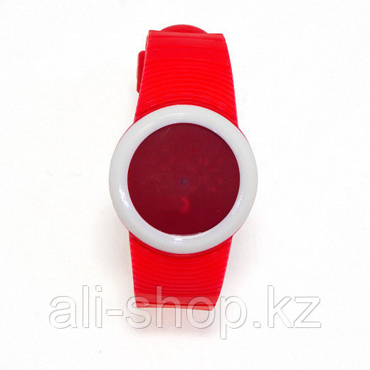 Ультратонкие силиконовые LED часы Nexer G1218 красные - фото 6 - id-p113462884