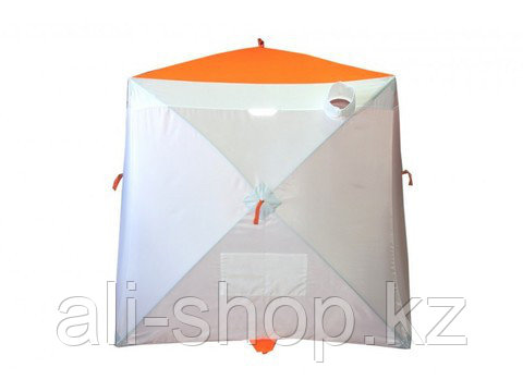 Палатка зимняя куб Следопыт 2-местная, бело-оранжевая - фото 3 - id-p113463382