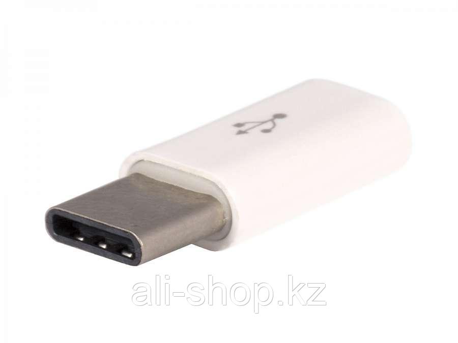 Адаптер плоский с microUSB на USB Type-C c OTG - фото 3 - id-p113463914