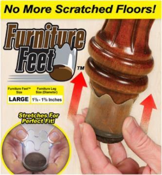 Защитные накладки для ножек мебели Furniture Feet, 8 шт - фото 2 - id-p113463984