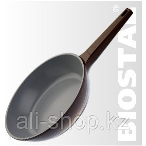 Сковорода Biostal 24см - коричневый/серый Bio-FPD-24 - фото 4 - id-p113464122