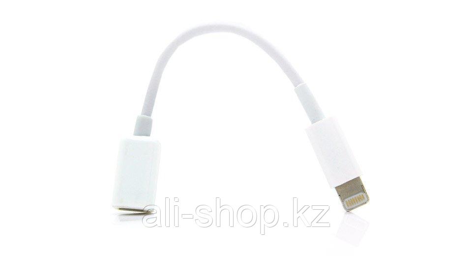 Переходник для Apple Lightning 8pin на USB мама - фото 2 - id-p113464136