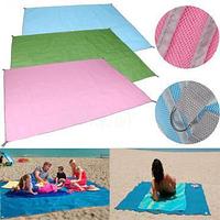 Пляжная подстилка анти-песок Sand Free Mat (200x150), розовый