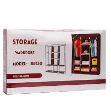 Мобильный тканевый шкаф Storage Wardrobe, синий - фото 2 - id-p113464743