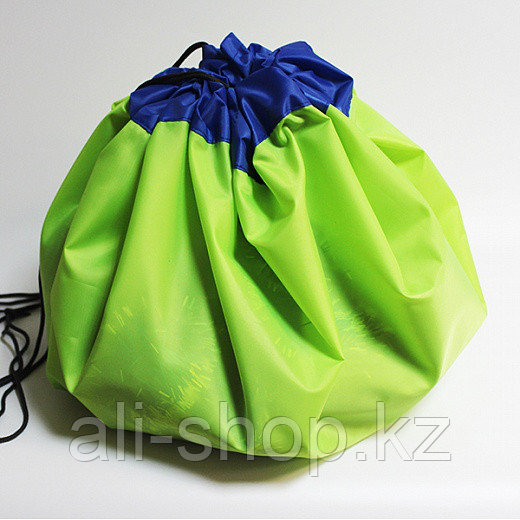 Сумка-коврик для игрушек Toy Bag (Той Бэг), 100 см - зелено-оранжевый Лимонно-Синий, 1000 - фото 2 - id-p113464382