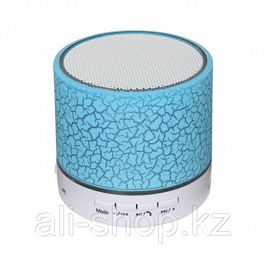 Bluetooth колонка с цветомузыкой, синяя - фото 4 - id-p113464392