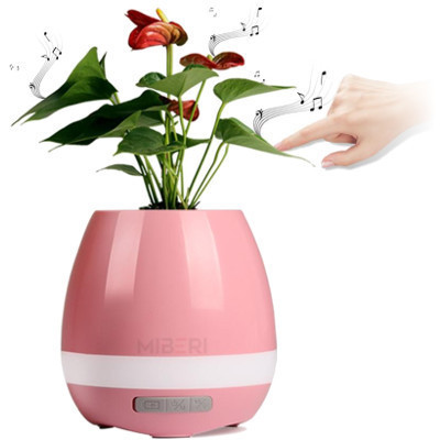 Умный музыкальный горшок для цветов Smart Music Flowerpot, Розовый - фото 1 - id-p113464419