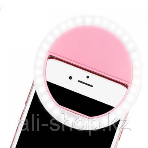 Селфи кольцо - Selfie Ring Light от USB, розовое - фото 4 - id-p113464435
