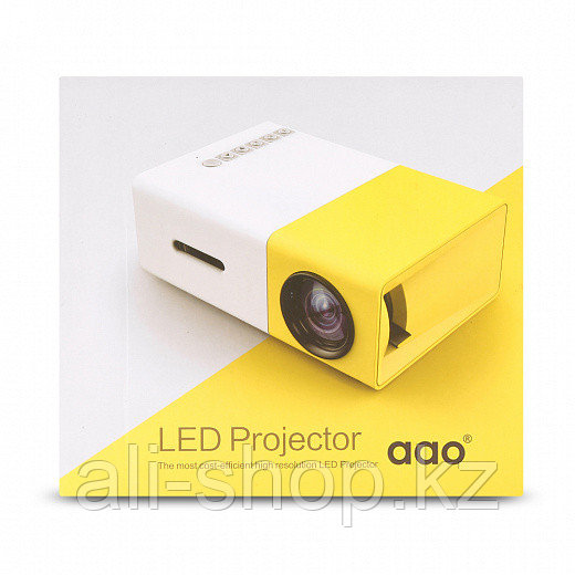 LED проектор Aao YG300 портативный переносной - фото 1 - id-p113464509