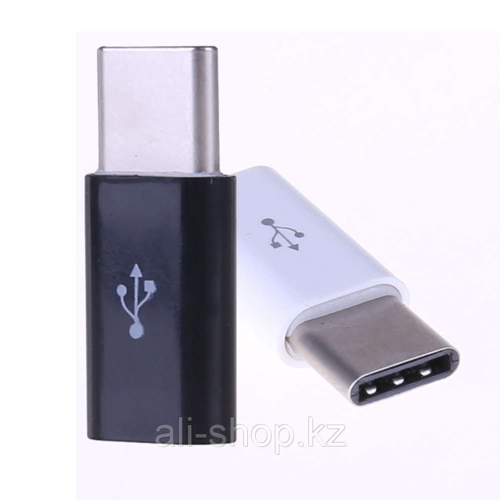 Переходник Type C папа - Micro USB мама, черный - фото 4 - id-p113464937