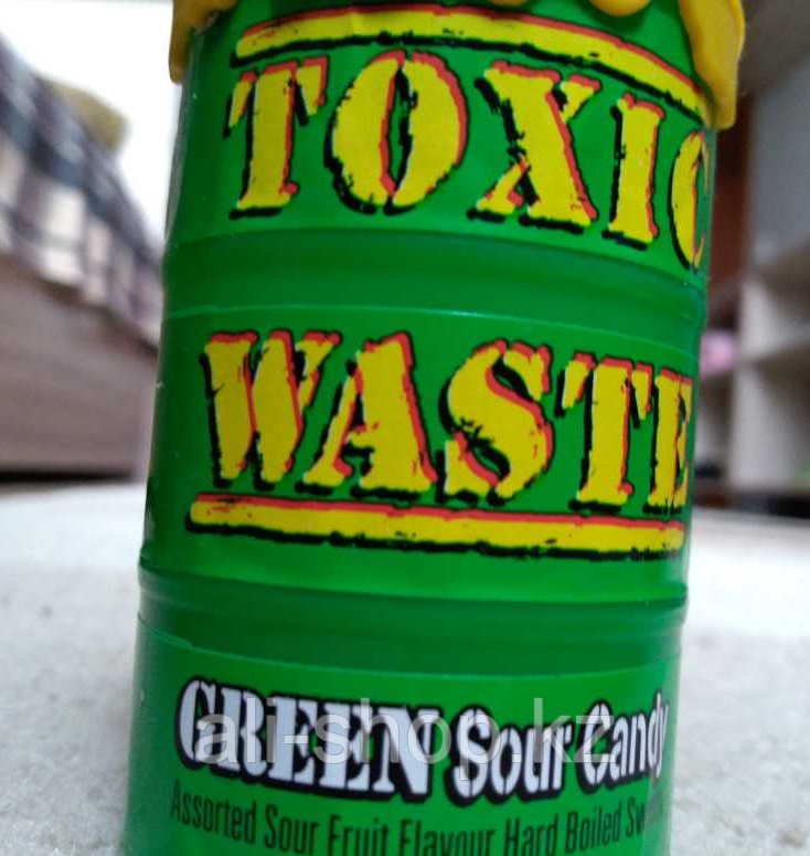 Самые кислые конфеты в мире- Toxic Waste Green, 48 г - фото 7 - id-p113464525