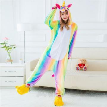 Пижама кигуруми Радужный единорог, взрослый, размер S - фото 1 - id-p113465499