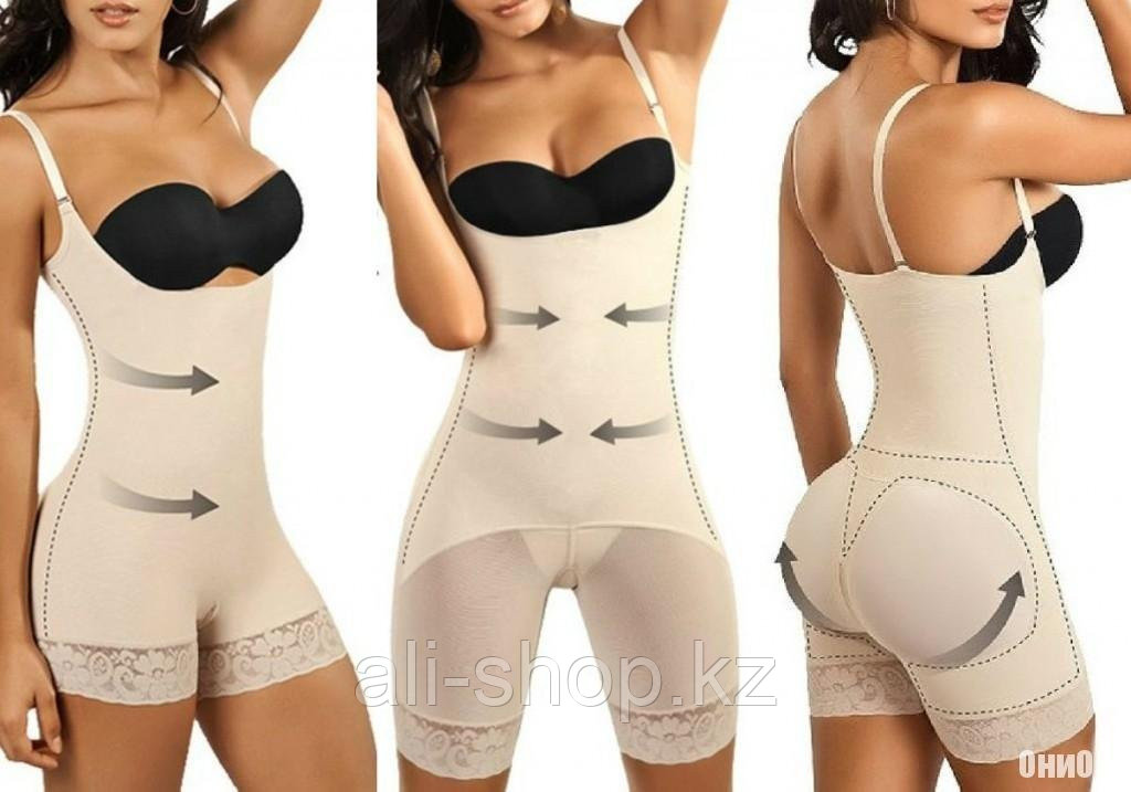 Комбидресс корректирующий фигуру Slim Shapewear черный, L-XL - фото 8 - id-p113465046