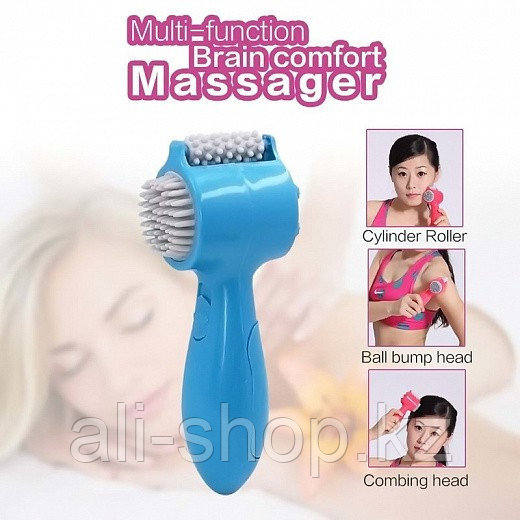 Мультифункциональный роликовый вибро-массажер Milti-Function Brain Comfort Massager - фото 3 - id-p113465066