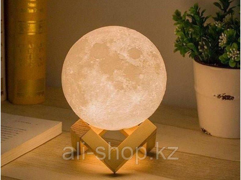 Шарообразный светильник ночник Луна 3D, шар 12 см - фото 7 - id-p113465639