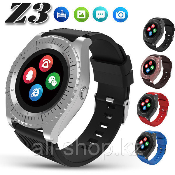 Умные часы Smart Watch Fitness Smart Bracelet - Z3, золото - фото 3 - id-p113465172