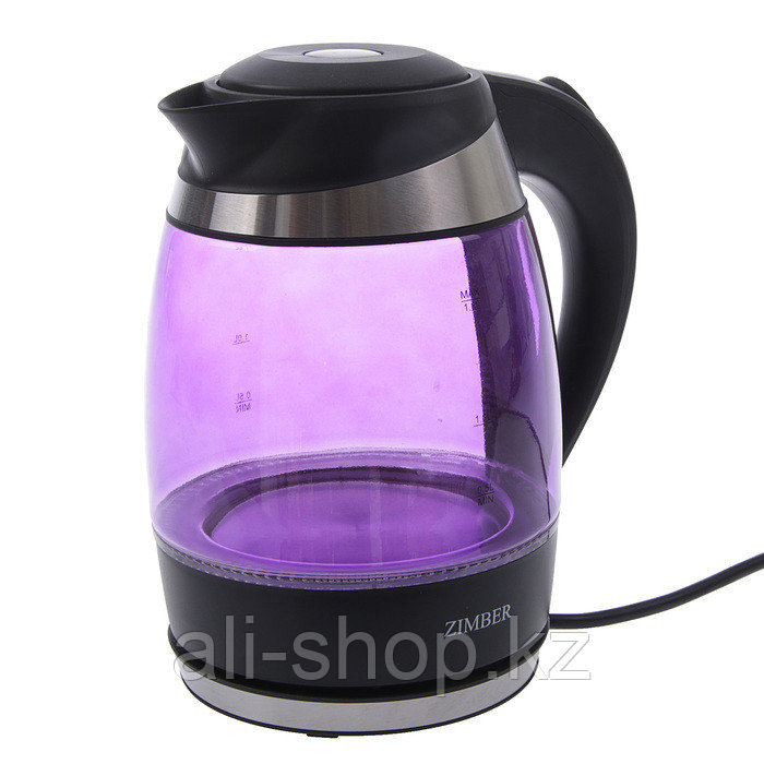 Стеклянный чайник Zimber фиолетовый - фото 2 - id-p113466537