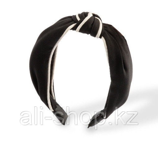 Ободок для волос Узел, черно-белый - фото 1 - id-p113467369