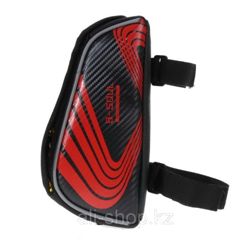 Велосипедная сумка на раму под смартфон B-Soul, красный - фото 3 - id-p113466810