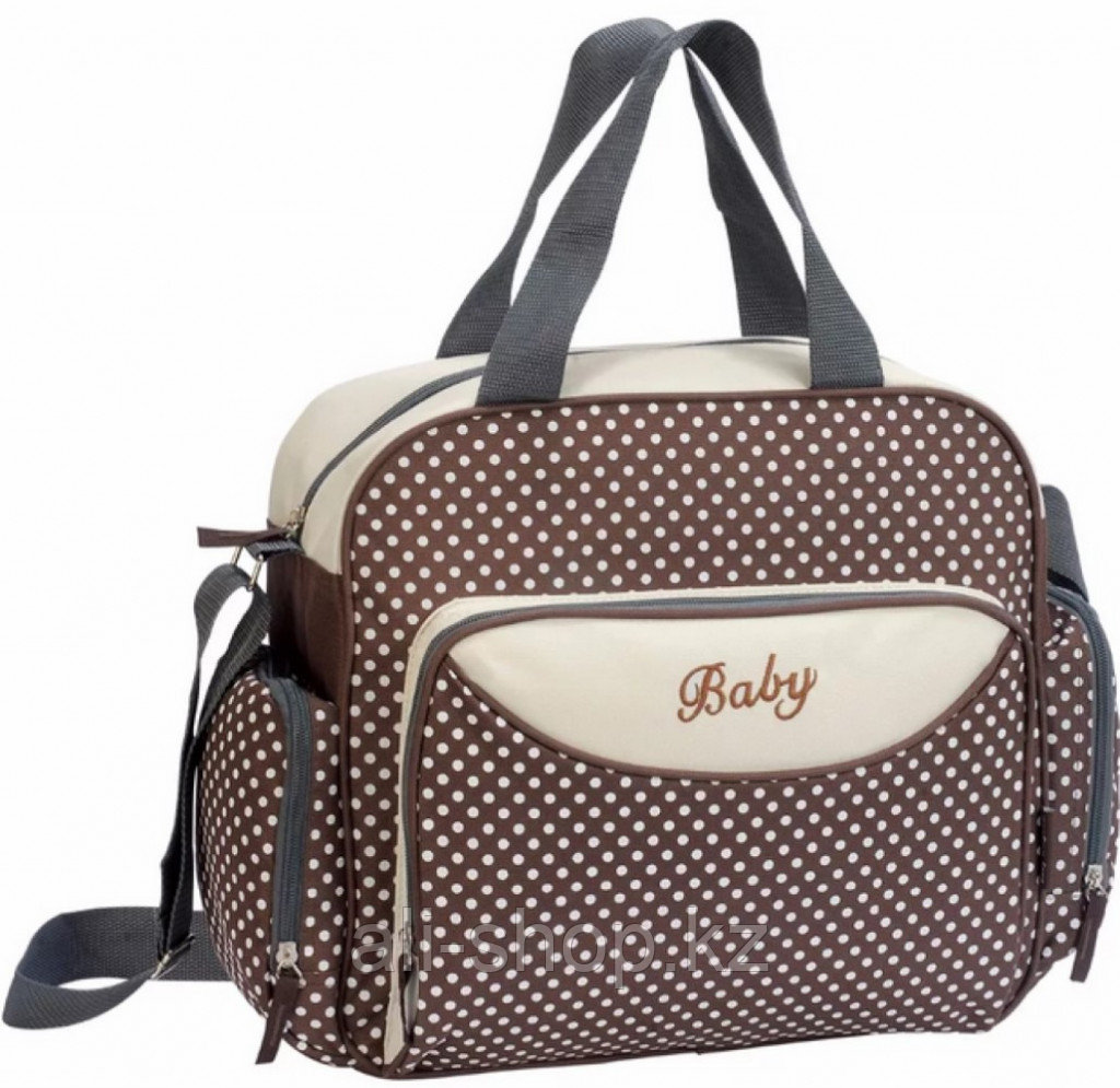 Компактная сумка для мамы Baby, 36х9х26 см, коричневый - фото 1 - id-p113466879