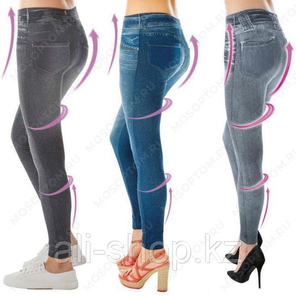 Леджинсы - Слим джеггинсы (Slim Jeggings), синие, S-M - фото 3 - id-p113466979