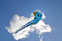 Воздушный змей - Осьминог, голубой