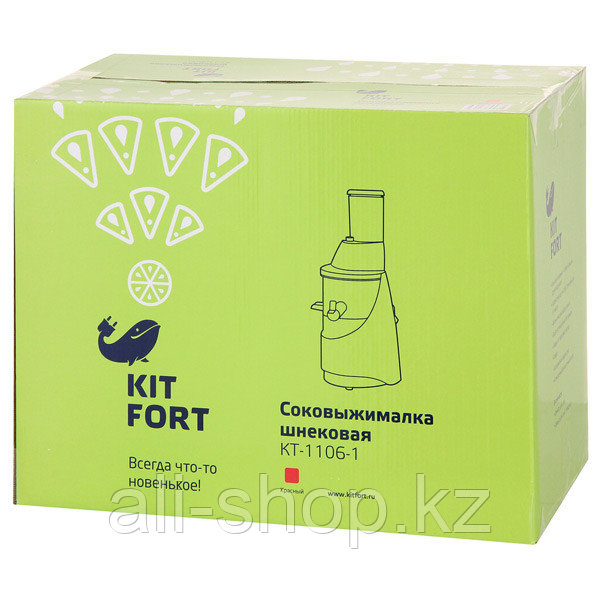 Шнековая соковыжималка Kitfort KT-1106-1, красная - фото 6 - id-p113467551
