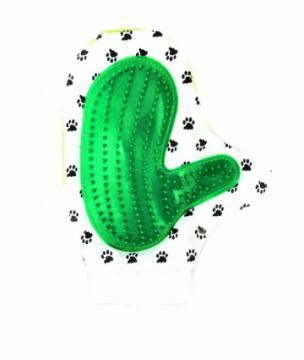 Двусторонняя рукавица для вычёсывания шерсти животных Pet Toy, зелёный - фото 1 - id-p113466324