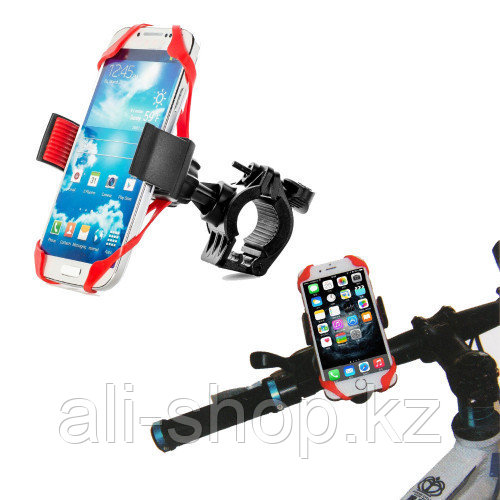 Силиконовый универсальный держатель для телефона Bicycle Phone Holder, 360 градусов, чёрный - фото 1 - id-p113467626