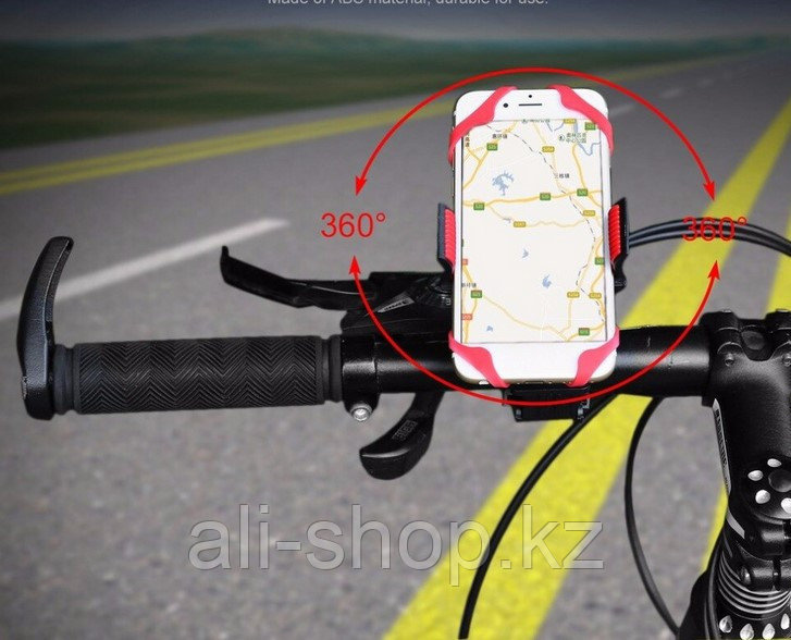 Силиконовый универсальный держатель для телефона Bicycle Phone Holder, 360 градусов, чёрный - фото 4 - id-p113467626