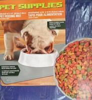 Противоскользящий коврик под миску Pet Supplies, 46х36 см, фиолетовый