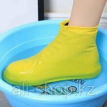 Многоразовые бахилы от дождя Waterproof silicone shoe cover, цвет микс, M - фото 3 - id-p113467305