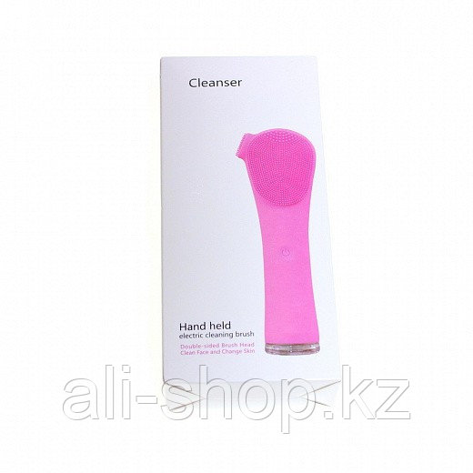 Массажная щетка для чистки лица Hand Cleanser Electric, розовый - фото 6 - id-p113467883